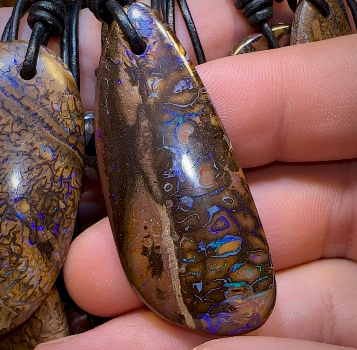 10x Drilled Yowah Boulder Opals. Bulk Wholesale Dealers Package - Opal Whisperers