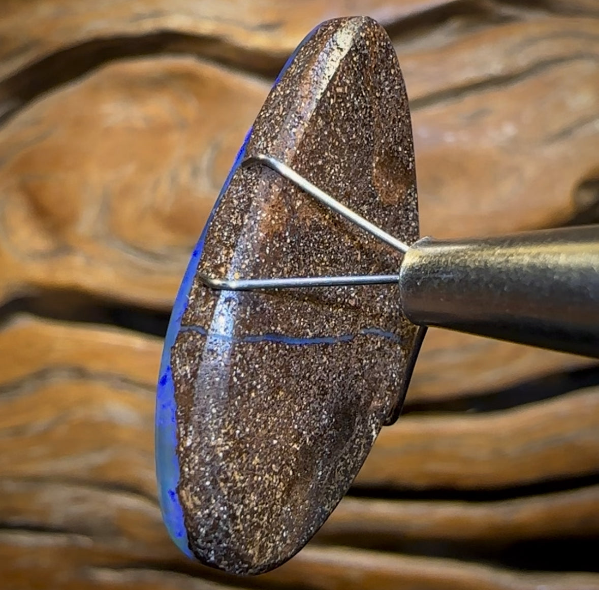 19.6cts - Large Solid GEM Queensland Boulder Seam Opal