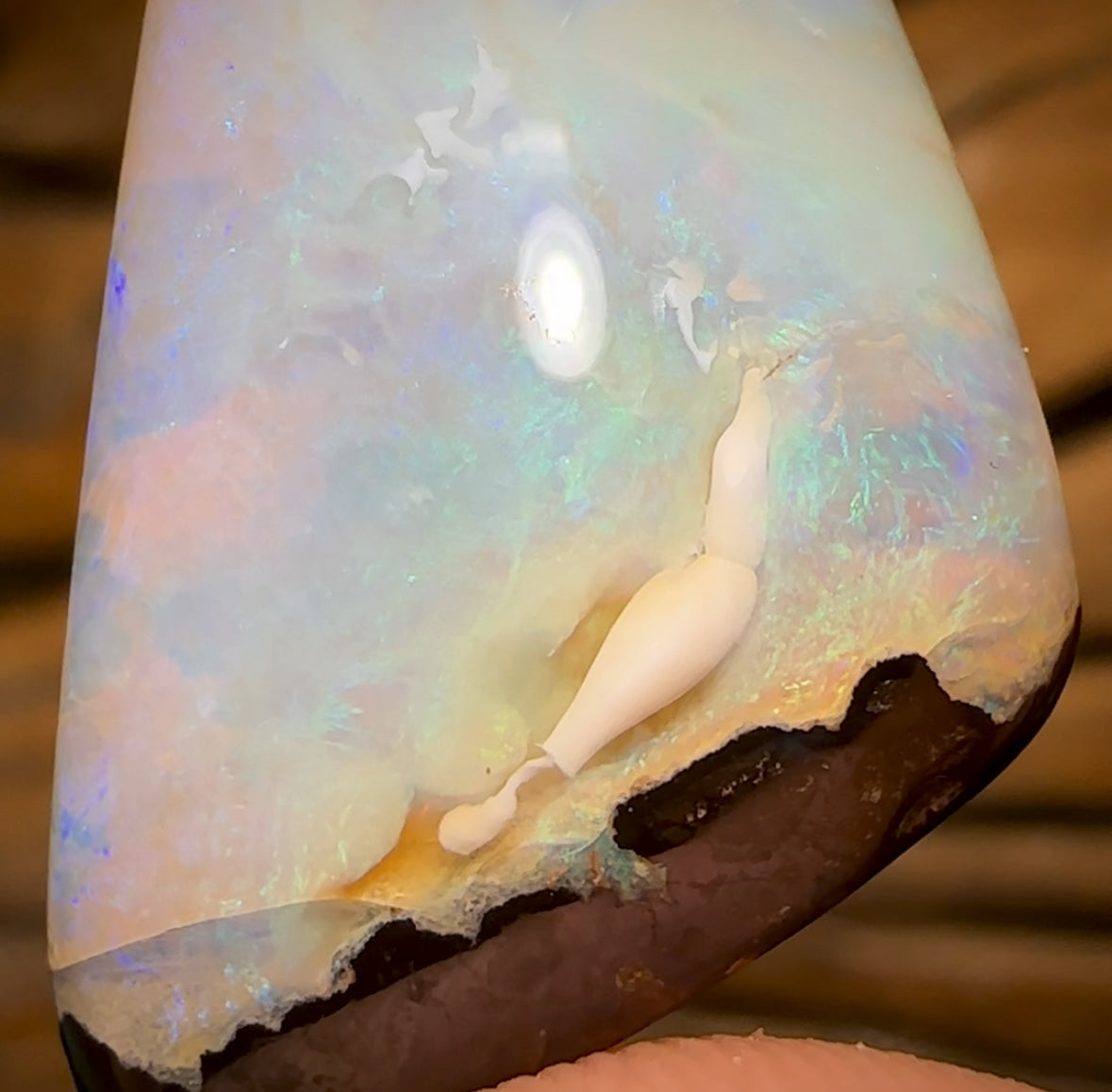 20.5cts - Yowah Nut Crystal Centre Opal. Australian Boulder Opal