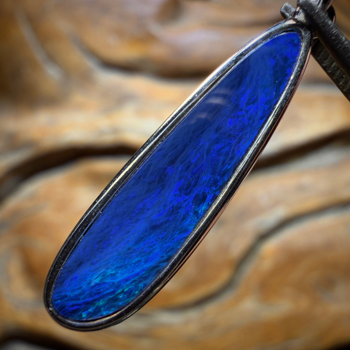 Sterling Silver - Queensland Boulder Opal Doublet Pendant