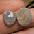 8.2cts - 2x Lightning Ridge Semi Black Opal Rubs - Opal Whisperers