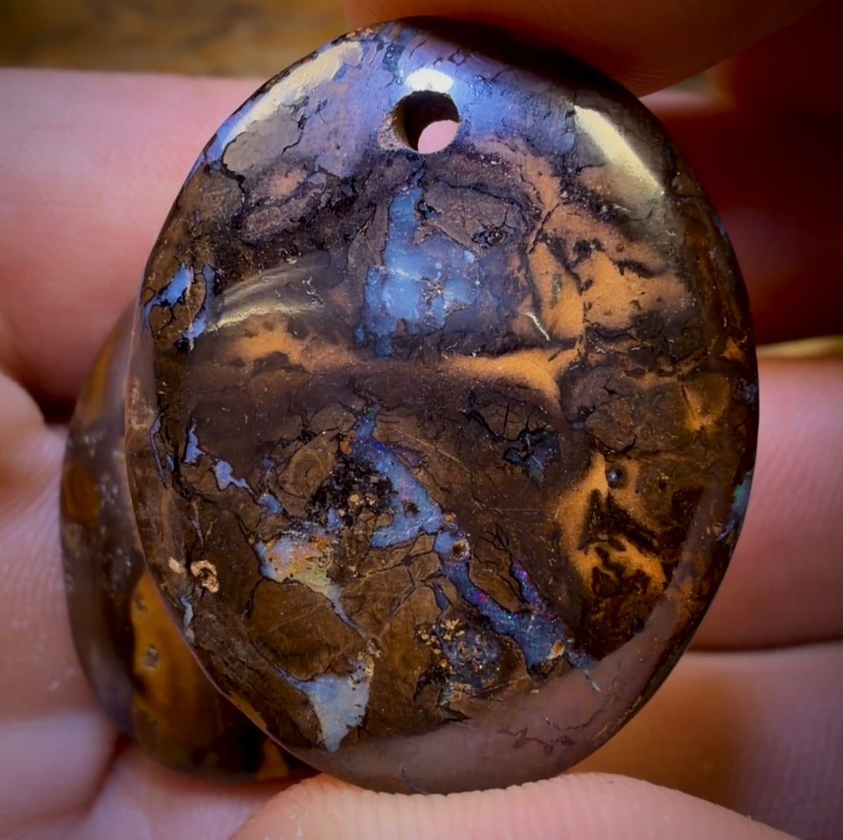 117.4cts - 3x Drilled Queensland Boulder Opals. Wholesale Parcel