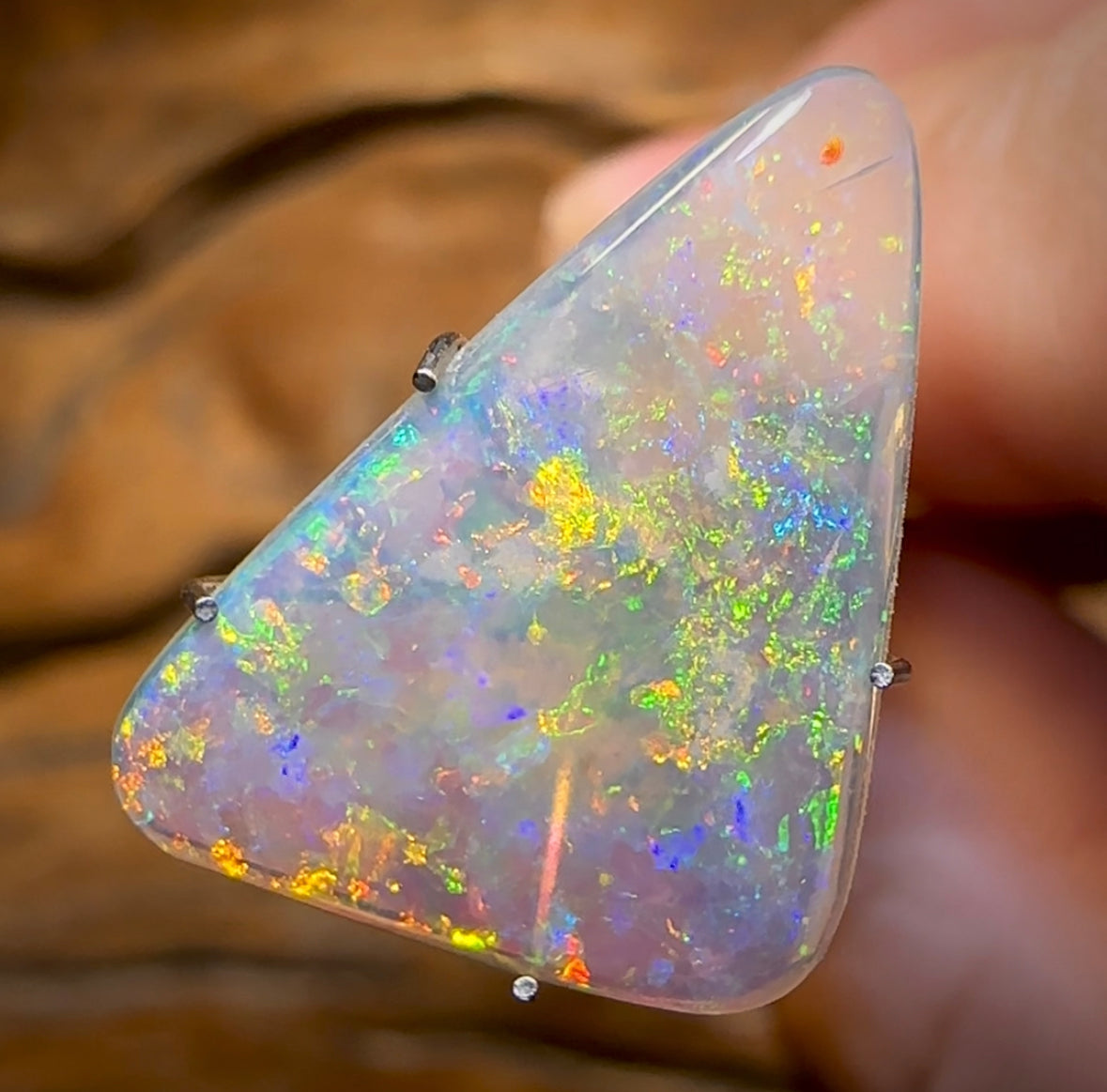 3.15cts - Andamooka Old School, Top Quality South Australian Crystal Opal - Opal Whisperers