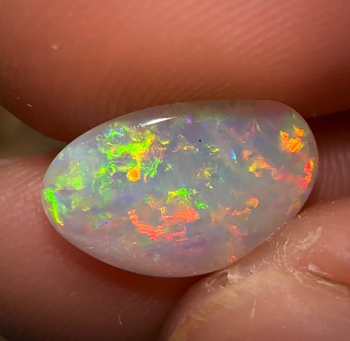 2.13cts - GEM Lightning Ridge Crystal Opal. Best Crystal - Opal Whisperers