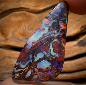 54.8cts - TOP Tribal Australian Boulder Opal from Koroit