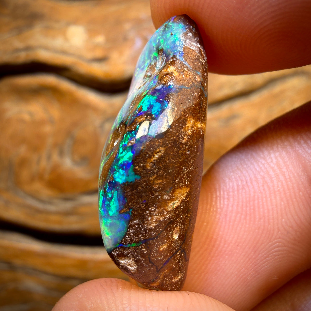 34.2cts - Gem Queensland Boulder Seam Opal