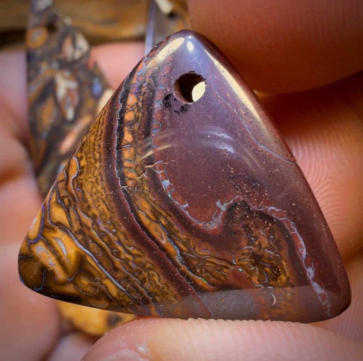 147.3cts - 5x Drilled Queensland Boulder Opals. Wholesale Parcel