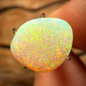 TGIF 3.1cts - Solid Australian Boulder Pipe Golden Green Crystal Opal