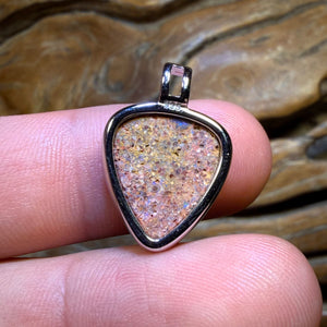 Sterling Silver - Solid Queensland Boulder Pipe Opal Pendant