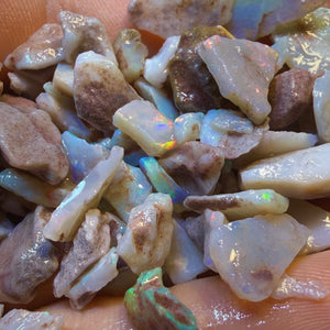 158.7cts - 50+ South Australian White Opal Rough Parcel