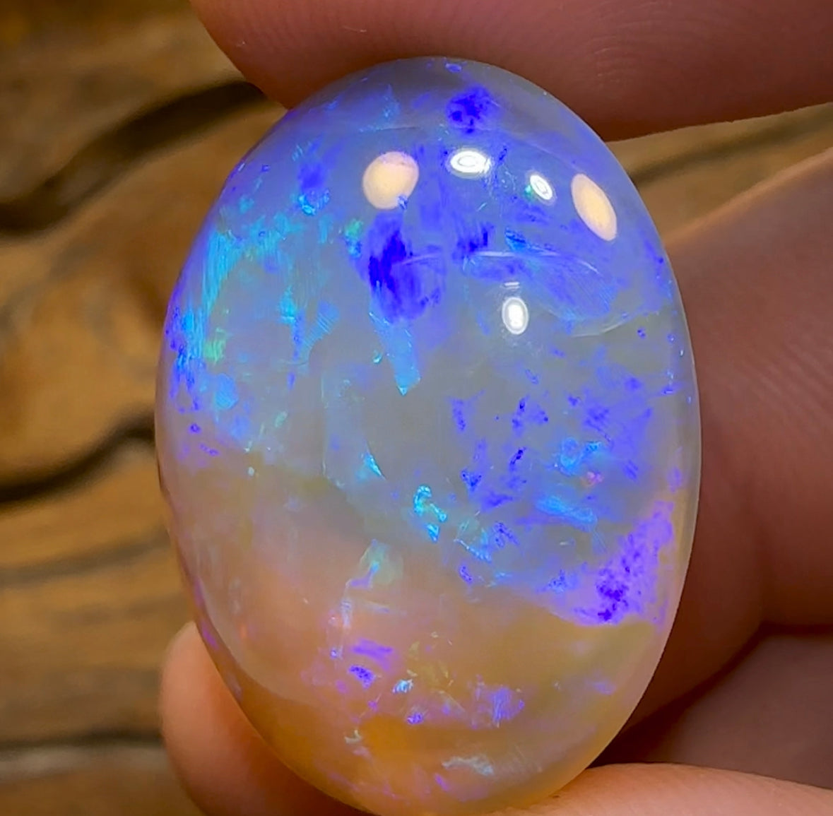 37.4cts - BIG Crystal Opal from Lightning Ridge. Heritage Collection - Opal Whisperers