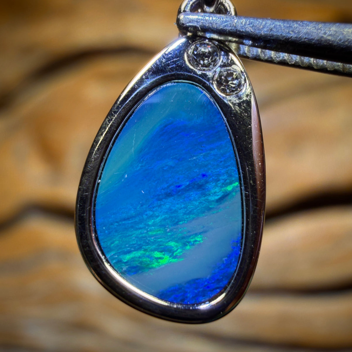 Wildcard! Sterling Silver - Queensland Boulder Opal Doublet Pendant