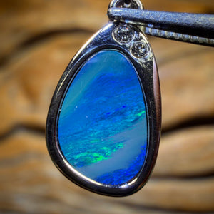 Wildcard! Sterling Silver - Queensland Boulder Opal Doublet Pendant