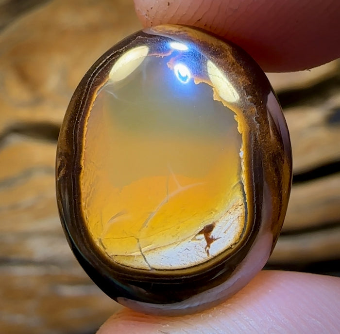 🔨 AUCTION 🔨 Reserve 💎 High Roller Banger Auction 💎 Super Rare 20.1cts - ‘Looking Glass’ Clean Yowah Nut Crystal Centre Opal