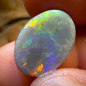 Bargain Card! 11.1cts - Lightning Ridge Dark Opal Rub