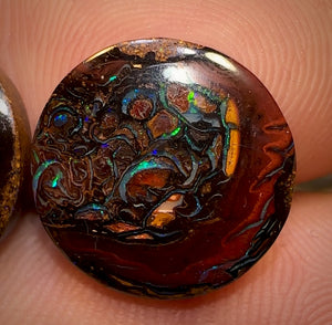13.8cts - Tribal Queensland Boulder Opal Pair