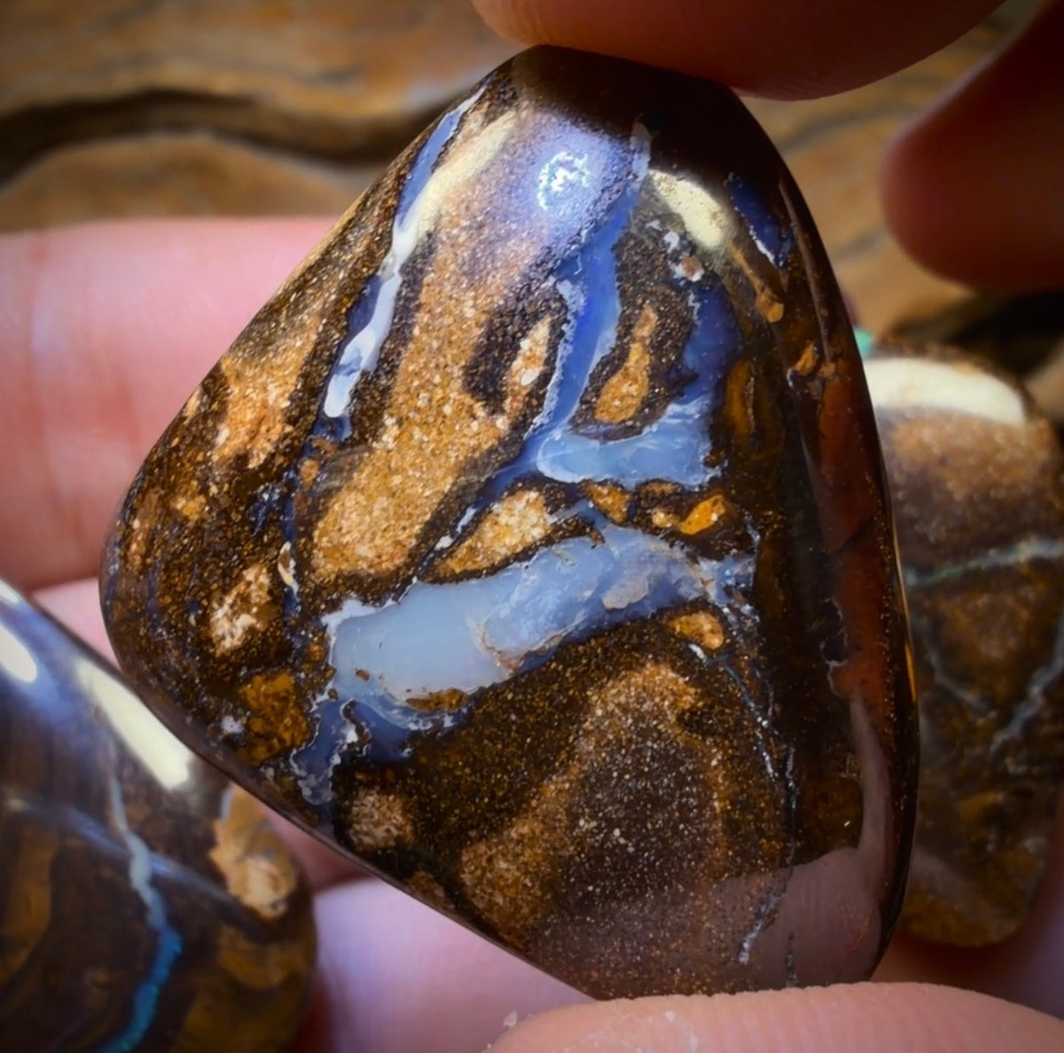 99.7cts - 3x Mixed Australian Boulder Opal’s. Wholesale Dealers Parcel