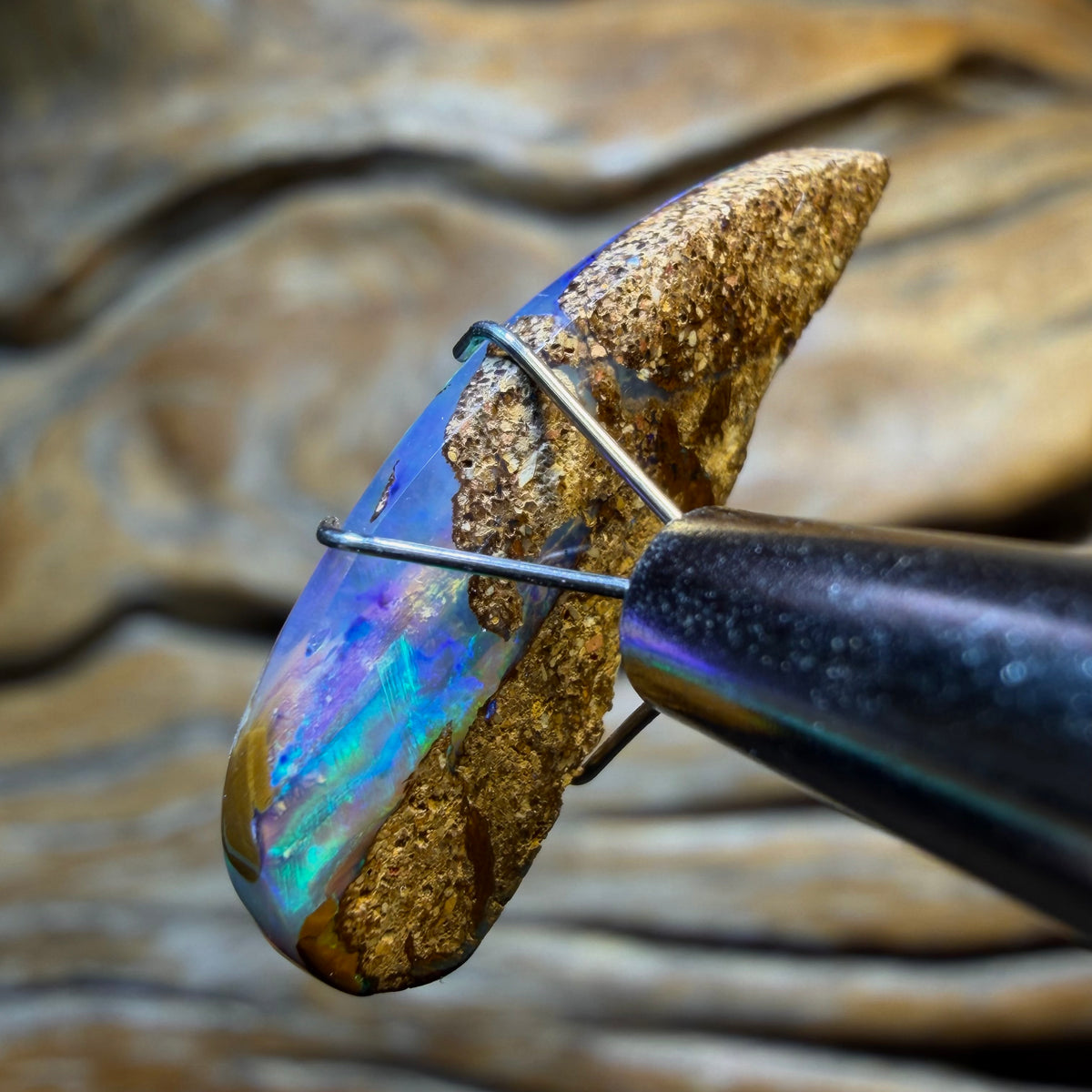 OpalFest 50% Off Banger WildCard! 7.8cts - “Tooth Like” TOP Solid Australian Boulder Pipe Opal