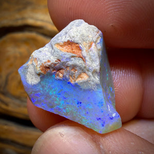 🔨 AUCTION 🔨 19.1cts - Lightning Ridge Opal Rough Piece. Isaac’s Cutter’s!