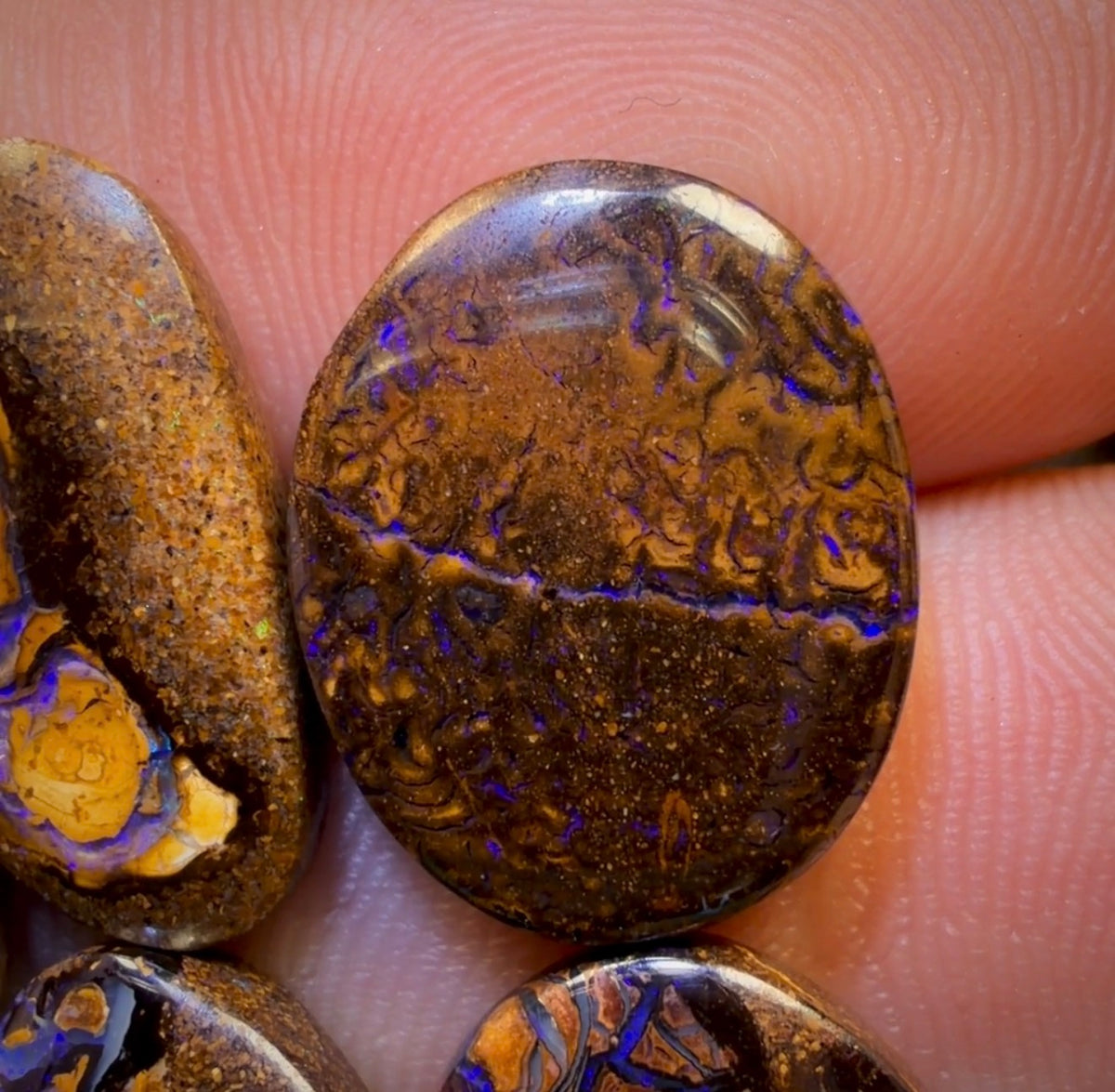 🔒 36.8cts - 6x Australian Tribal Boulder Opal’s. Wholesale Dealers Parcel