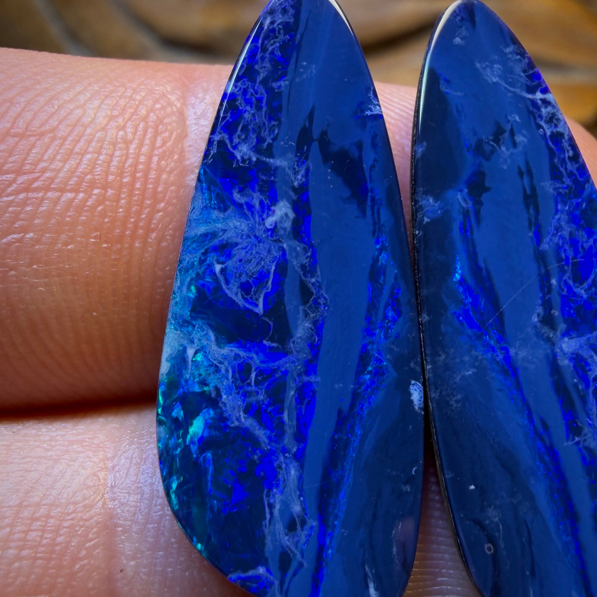 Dad and Mum Wildcard! 14.8cts - Australian Boulder Opal Doublet Pair