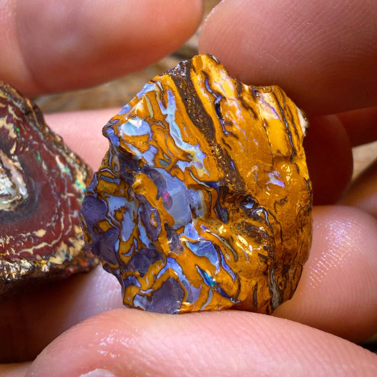 TGIF 158.9cts - 3x Yowah Nut Opal Rough Parcel. Australian Boulder Opal
