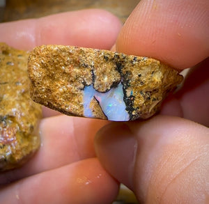 235.1cts - 3x Boulder Pipe Opal Rubs. Australian Opal Bargain under $1/ct