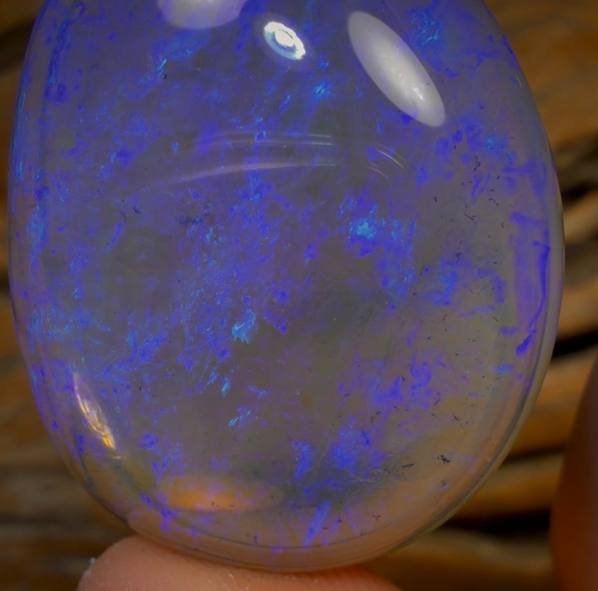 84.4cts - “Big Blue King of the Gems” This is it! Solid Australian Queensland Boulder Pipe Crystal Opal