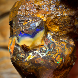 106.7cts - Awesome Tribal Yowah Nut Opal Rough Piece. Found on ‘OUTBACK OPAL HUNTERS’!!