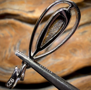 Sterling Silver - Queensland Boulder Opal Doublet Pendant BARGAIN