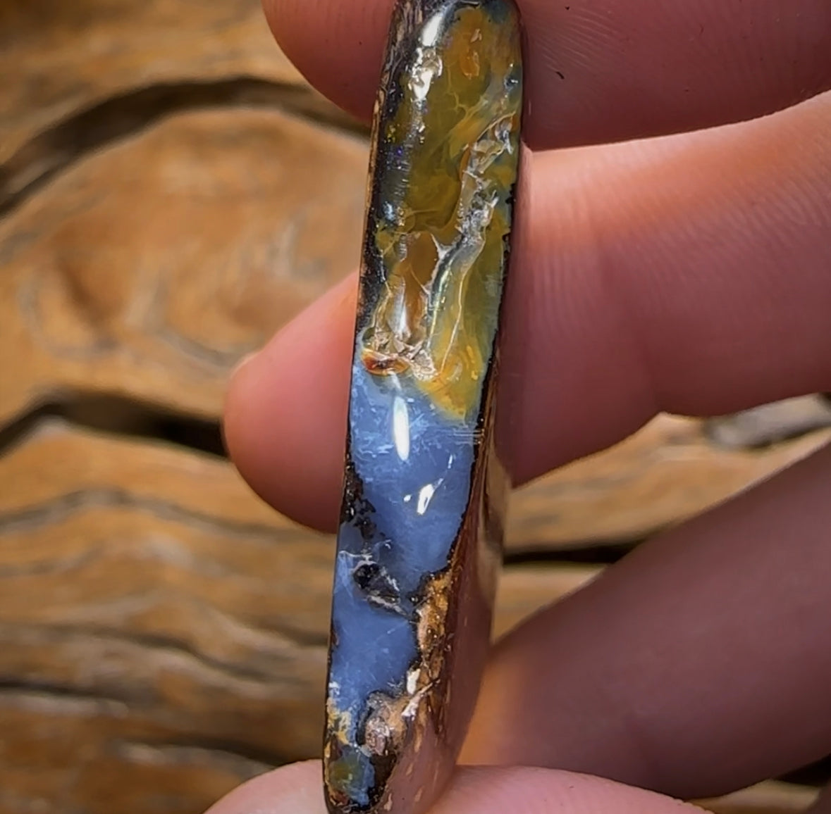 54.6cts - Double Sided Queensland Boulder Opal. Yowah Tribal - Opal Whisperers