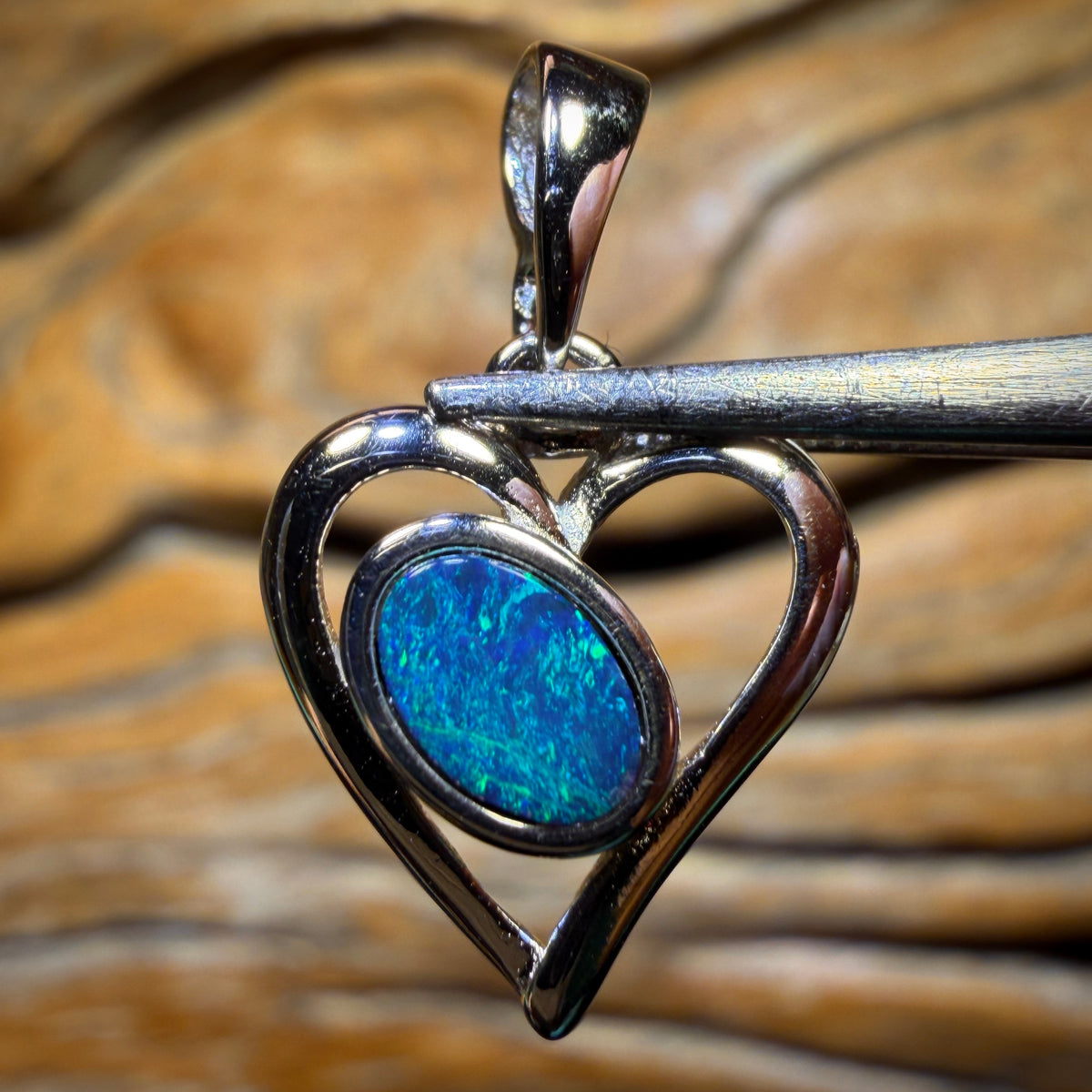 🔒Sterling Silver - WHOLESALE 9 PIECE PENDANT PARCEL. Australian Boulder Opal Doublet Jewellery