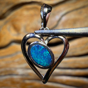 🔒Sterling Silver - WHOLESALE 9 PIECE PENDANT PARCEL. Australian Boulder Opal Doublet Jewellery