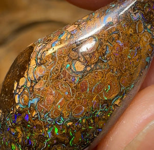 35.8cts - Yowah Boulder Opal. Tribal Pattern Australian Opal - Opal Whisperers