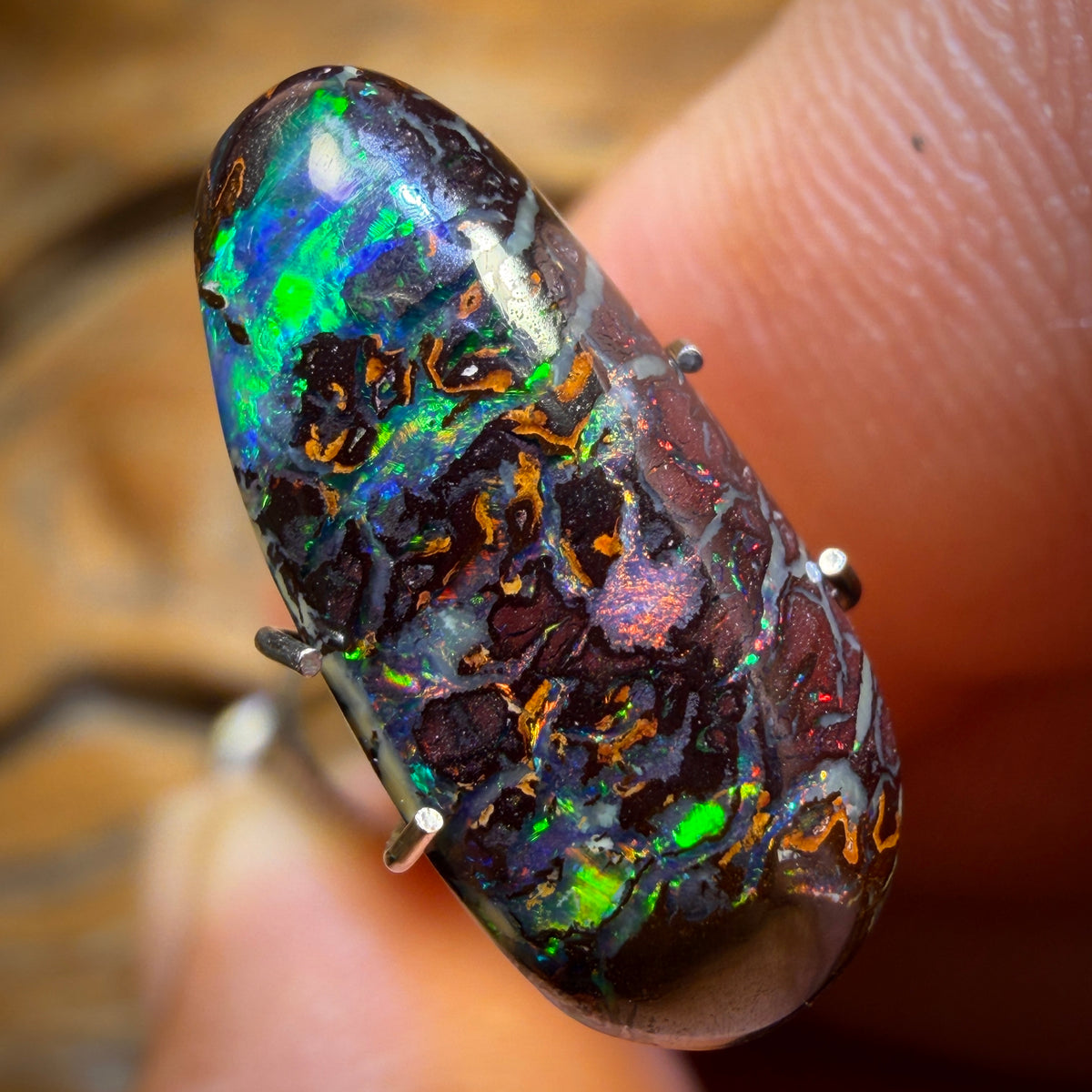 5.6cts - Tribal Yowah Nut Opal. Australian Opal