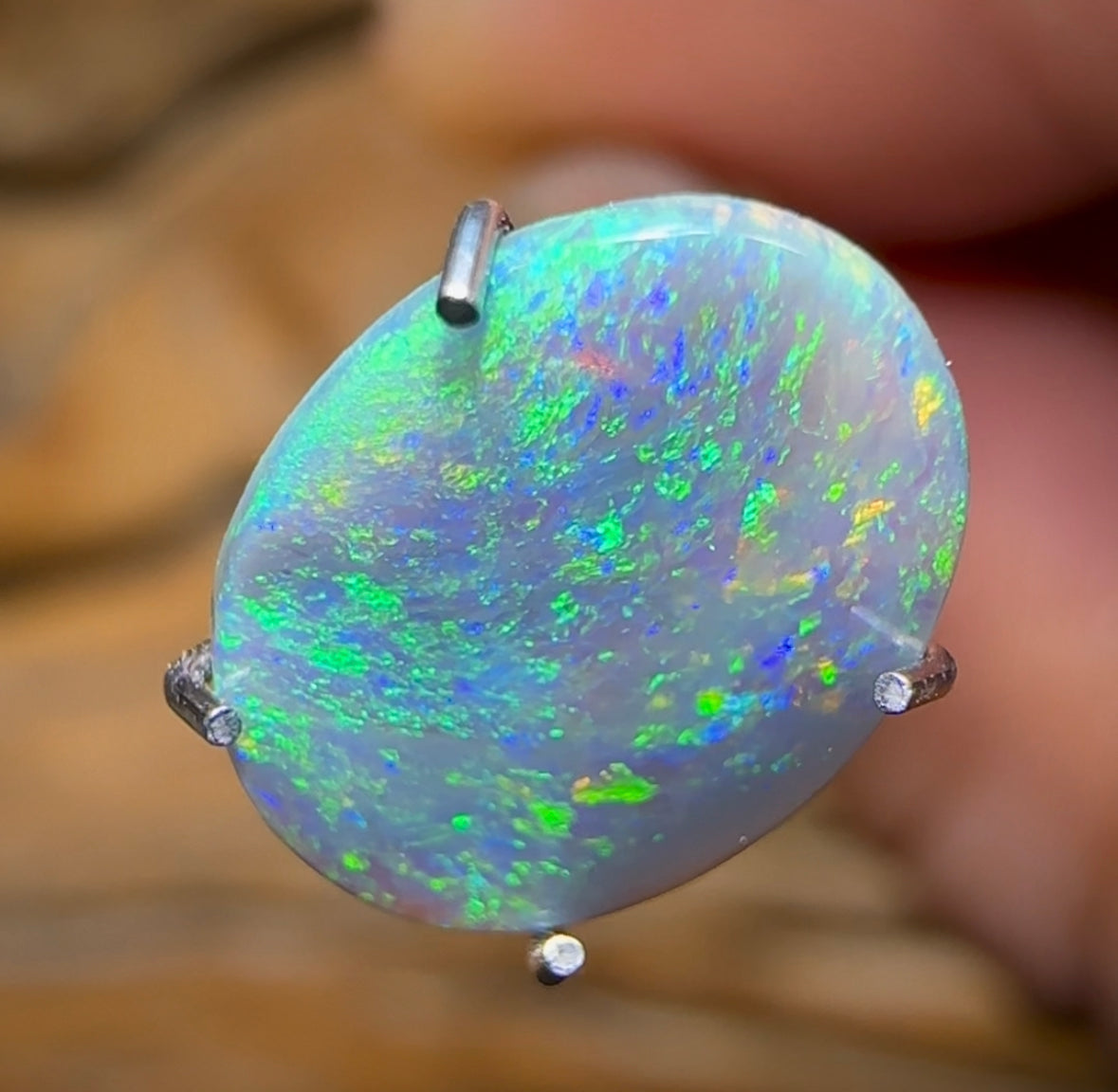0.9cts - Australian Dark Opal from Lightning Ridge - Opal Whisperers