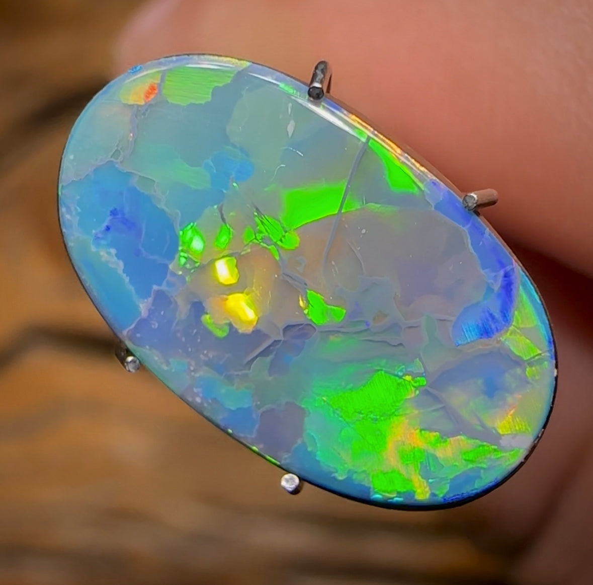4.7cts - Large TOP Australian Boulder Opal Doublet - Opal Whisperers