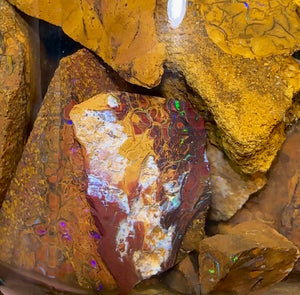 125.6g - Jar of Rough Australian Boulder Opal