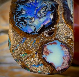 32 x 21mm - Drilled Yowah Nut Kernel Opal Necklace