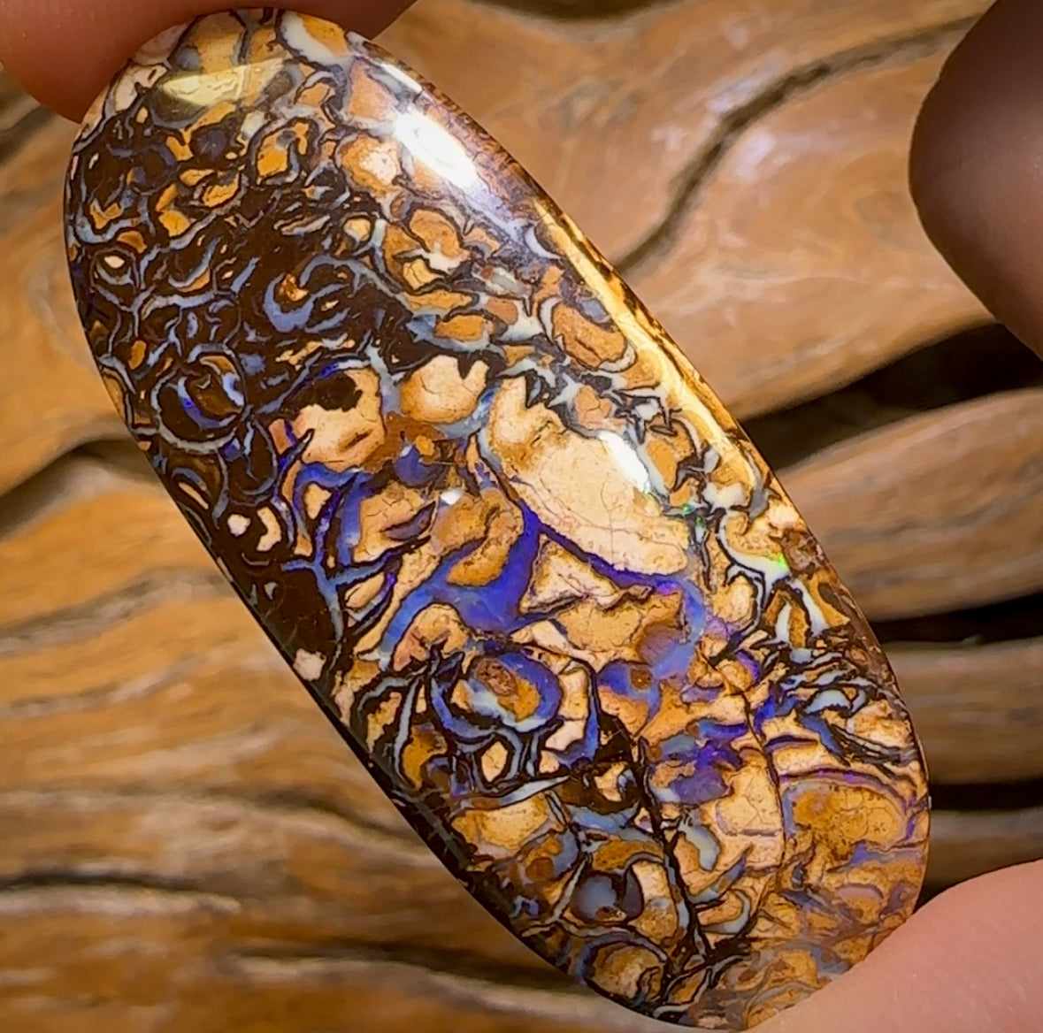 57.7cts - Artistic Tribal Yowah Nut Opal. Australian Opal