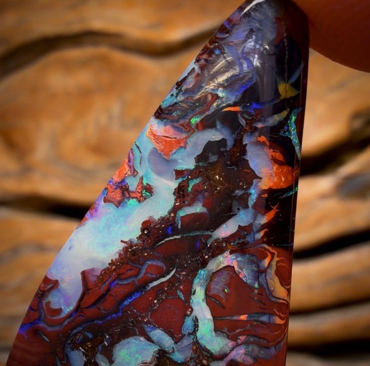 54.8cts - TOP Tribal Australian Boulder Opal from Koroit