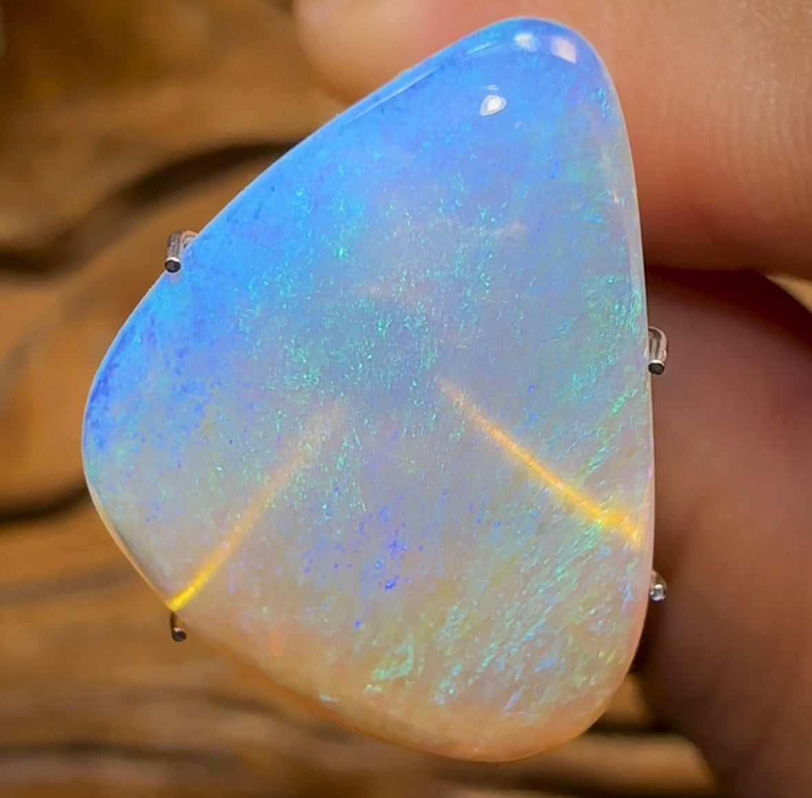 8.6cts - “Portal of Light” Yowah Nut Pure Crystal Opal Old Material Super Rare - Opal Whisperers