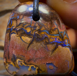 27 x 26mm - Drilled Boulder Opal Necklace