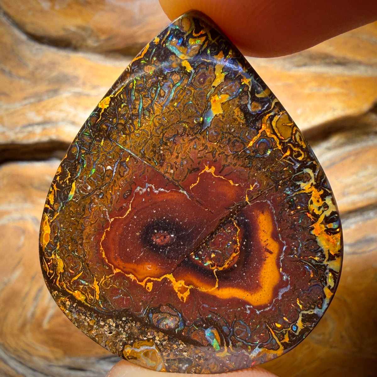 51.1cts - Tribal Yowah Nut Opal. Australian Opal