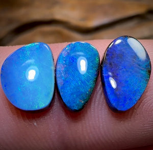 🔒 6.1cts - 3x Quality Australian Boulder Seam Opal Parcel