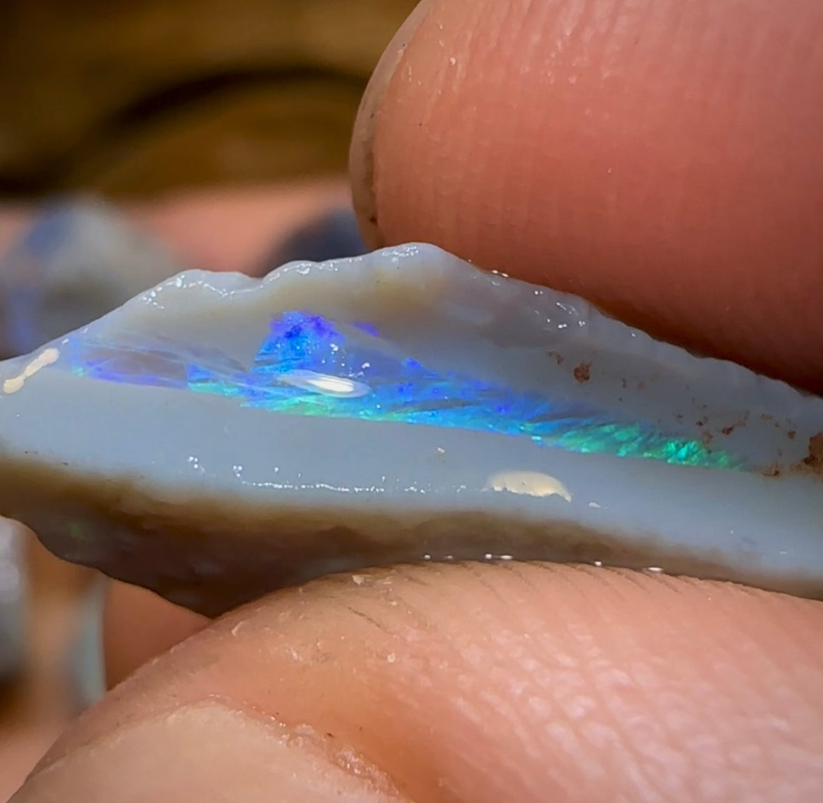 (Template) 114.2cts - 9x Lightning Ridge Dark Opal Rough Parcel - Opal Whisperers