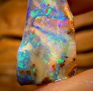 7.4cts - Queensland Boulder Seam Opal Rough Rock Pool Rub