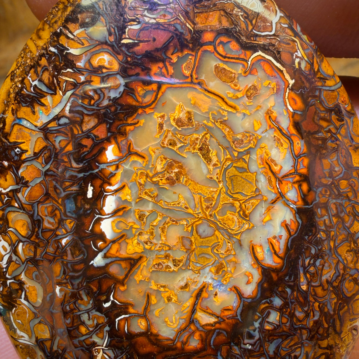 Bargain Card Big Big Stone! 265.9cts - Tribal Queensland Boulder Opal from Yowah. Double Sided