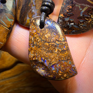 🔒5x Drilled Boulder Opals. Bulk Wholesale Parcel BARGAIN