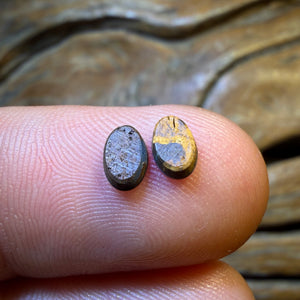 TGIF 0.7cts - Australian Boulder Opal Doublet Pair